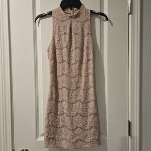 Love Fire Lace Pink Dress Size Xs